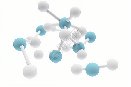 二氧化钛tio2分子分离白色背景图片