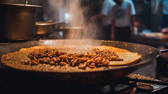 酥脆可口的煎饼图片