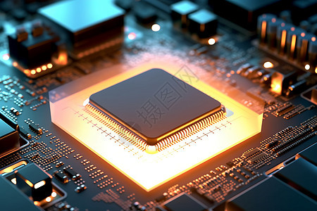 科技的CPU处理器背景图片