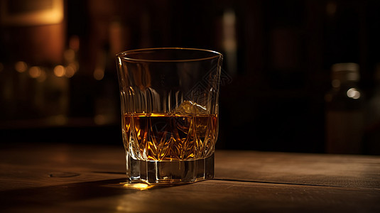 一杯威士忌图片