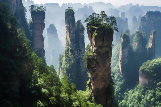 巍峨的山脉图片