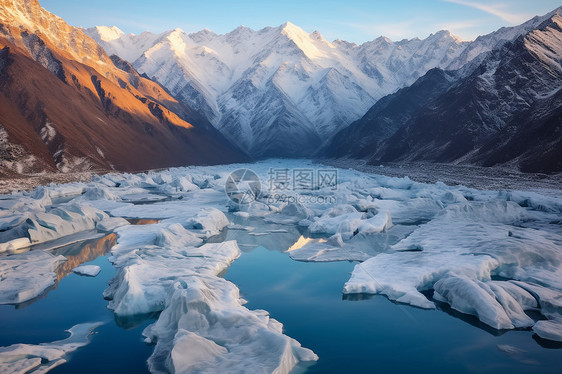 冰川雪山风景图片