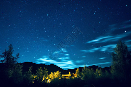 夜晚的星空图片
