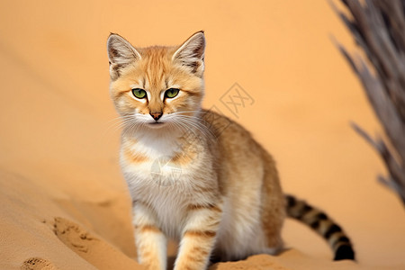 沙漠的野生食肉动物图片