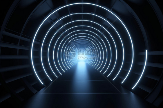 科幻的时光隧道图片