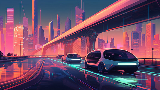未来派交通的城市图片