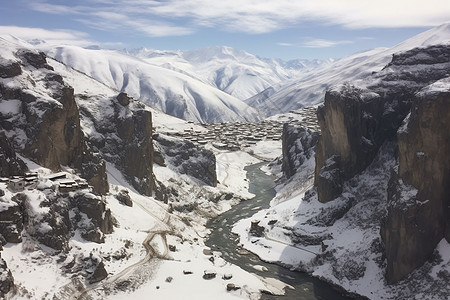 洁白的雪山图片