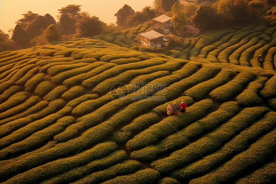 景色最美的茶园图片