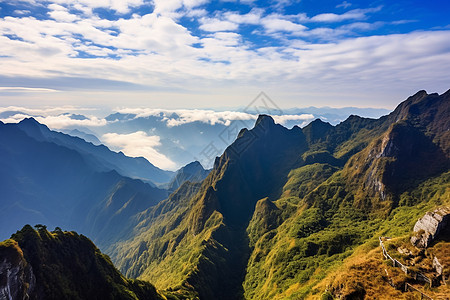 高高的山峰图片