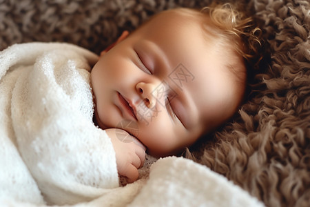 睡梦中的婴儿图片