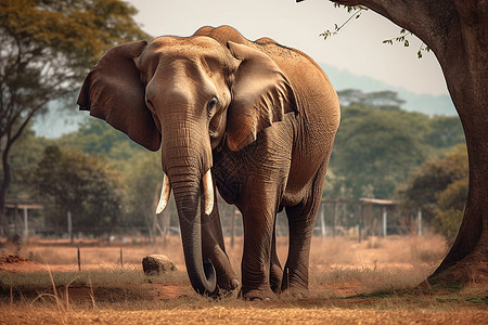 笨重的大象动物巨大高清图片