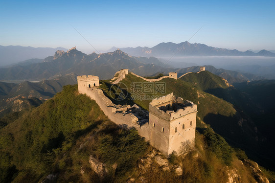 壮观的古城墙建筑图片