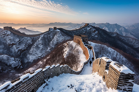 冰雪中的景观图片