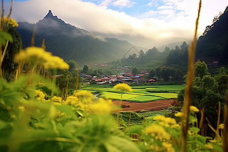 田野的风景图片