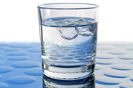 饮用水中的冰块一杯冰水图片