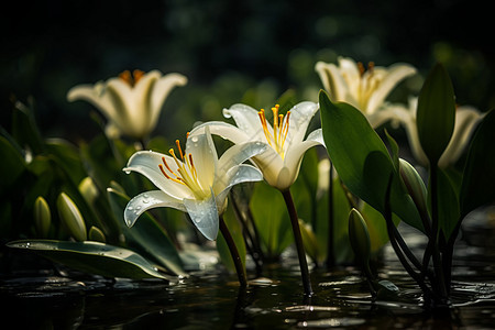 美丽的百合花图片