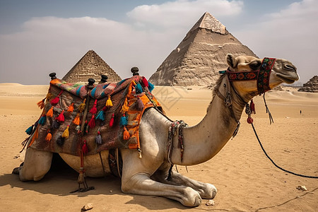沙漠骆驼特写镜头图片
