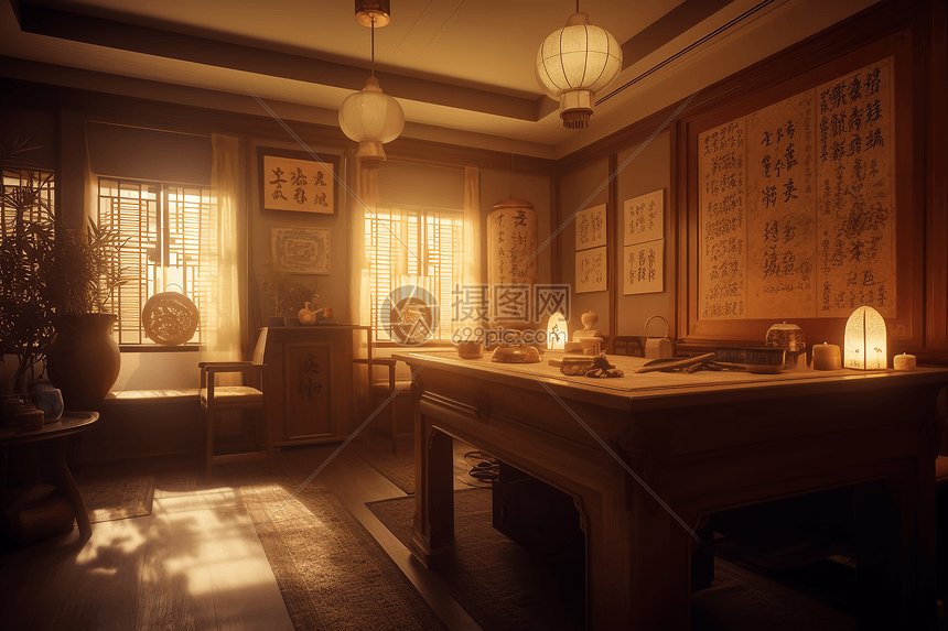 古典中医诊所图片素材-正版创意图片600215878-摄图网