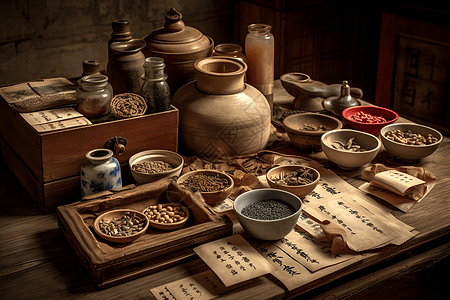 中医药草治疗图片素材-正版创意图片600215955-摄图网