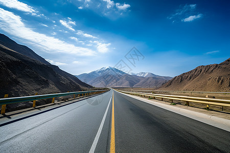 划分车道的高速公路图片