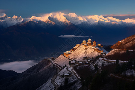 美丽雪山风景图片