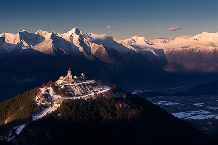 雪山自然风景图片