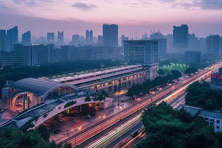 城市交通枢纽站图片