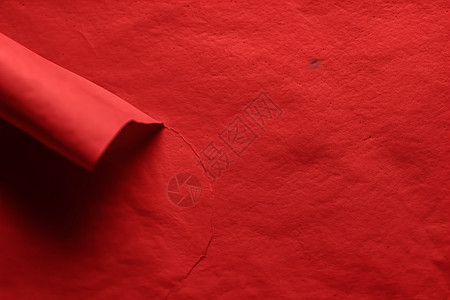 带曲线角的红纸图片