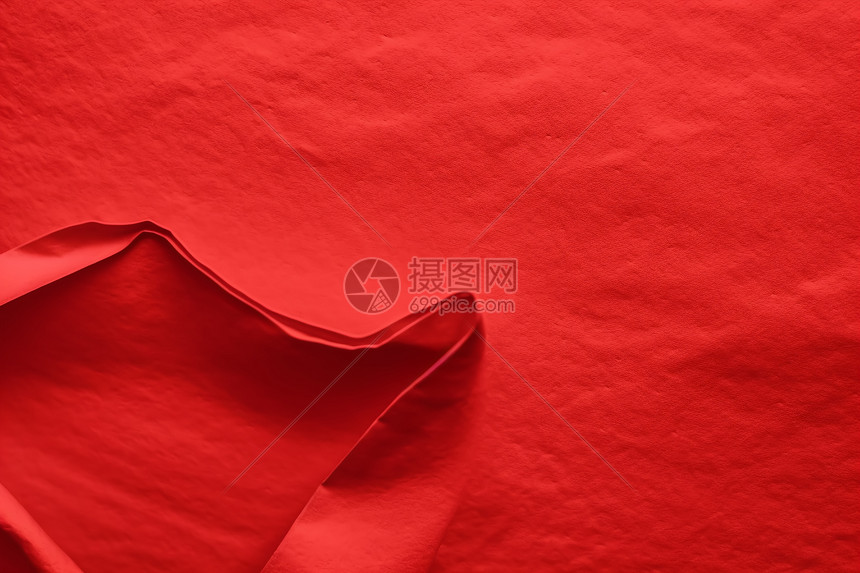 红色的折叠纸图片