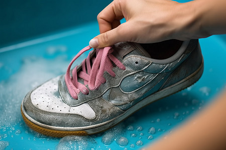 洗脏的运动鞋图片