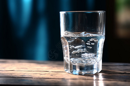 玻璃杯里的水背景图片