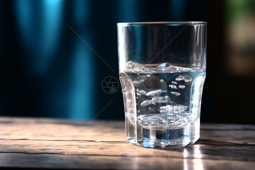 玻璃杯里的水图片