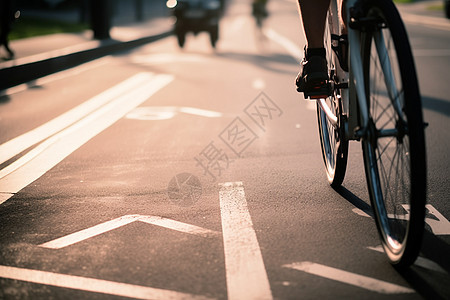 自行车道背景图片