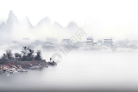 中国风写意山水图片