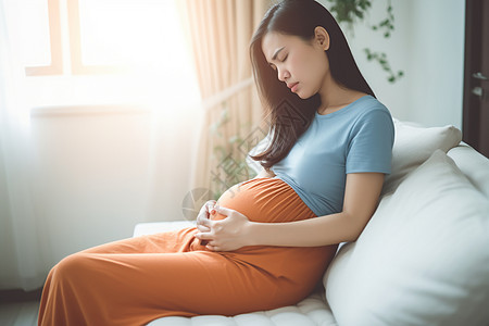 疲惫怀孕的产妇图片