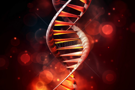 螺旋形DNA链概念图图片