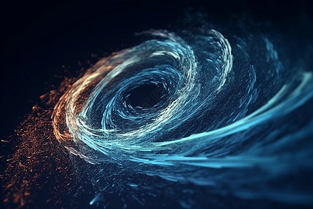 粒子波抽象粒子涡旋概念图设计图片
