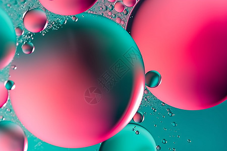 抽象粉红色气泡背景图片