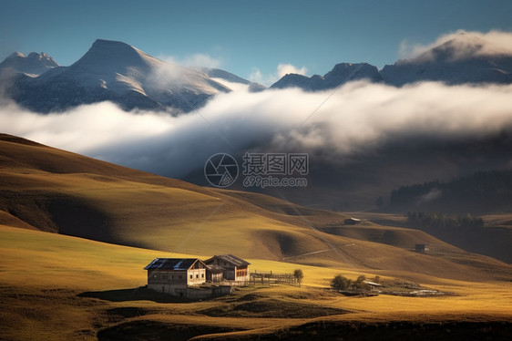 圣山草原自然景观图片