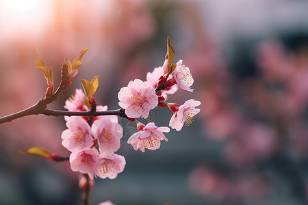 桃树的花朵图片