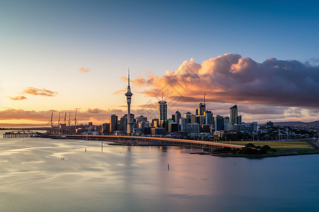 海边的城市图片