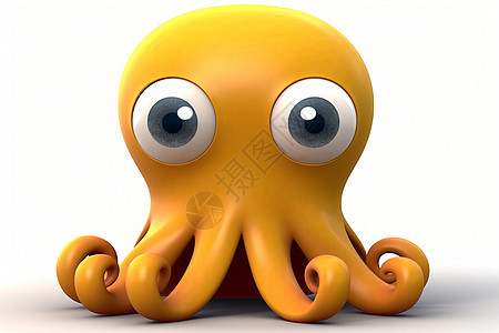 章鱼的眼睛背景图片