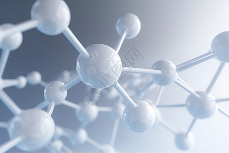 白色分子构造原理高清图片