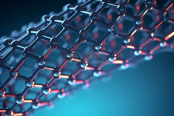 纳米分子结构背景图片