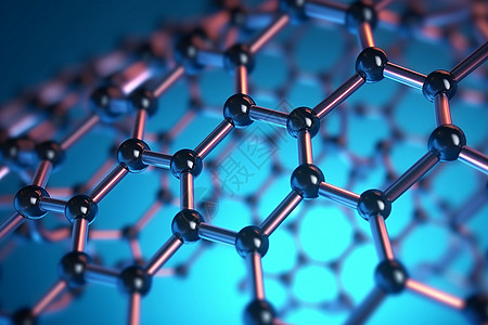 石墨烯薄膜石墨烯纳米分子结构设计图片