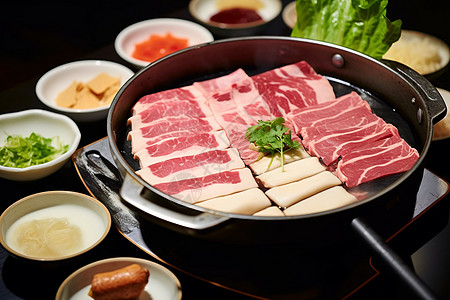 日本牛肉锅图片