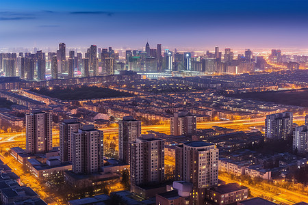 城市夜晚的风景图片