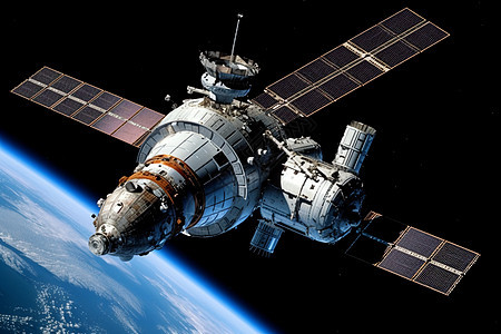 航天器与空间站对接图片素材-正版创意图片600222233-摄图网 航天器与空间站对接图片素材-正版创意图片600222233-摄图网