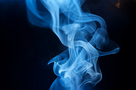 蓝色烟雾背景背景图片