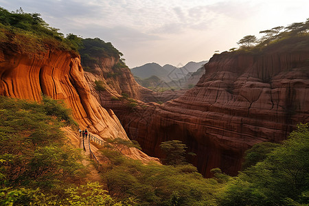 岩石自然风光背景图片